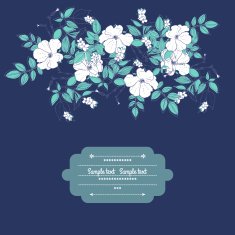 Floral card N85