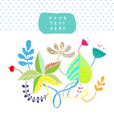 Floral card N86