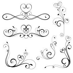 Heart Scroll Design N3