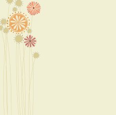 Retro Floral Card N2