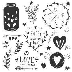 Valentine's Day Design Elements N39