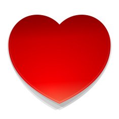 vector heart symbol N3