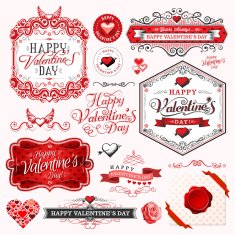 Valentine's Day labels N12