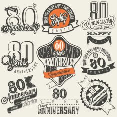 Vintage style 80th anniversary collection