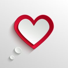 Speech bubble Valentine's day backround N6