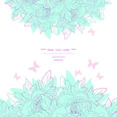 Beautiful flowers in vector Hand drawn vector illustration N2