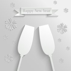 Abstract Background with Two Glasses of Champagne N2