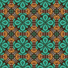 Seamless flower pattern background N25