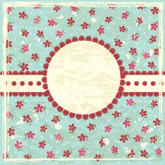 Vintage grunge floral background
