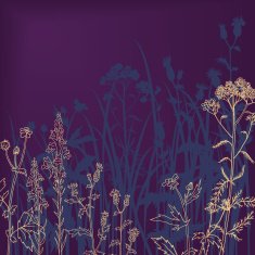flowers and grass at night N4