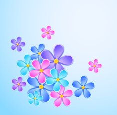 Greeting card with paper flower N3