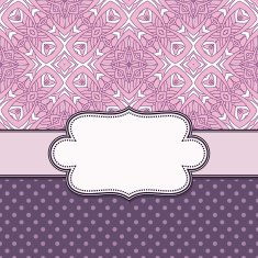 Vintage vector flower frame N172