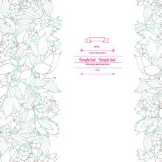 Floral decor N258