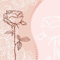 Greeting card with rose N2