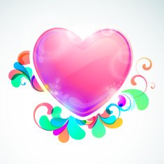 Heart shaped frame with space for message