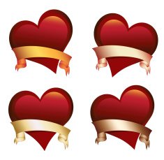 Heart icon set N9