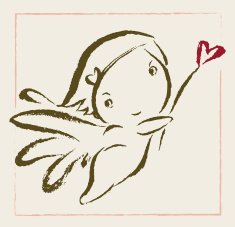 Brushstroke Style Cupid