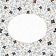 Seamless floral pattern Floral monochrome frame