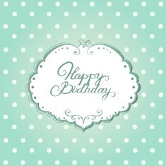 Card with frame and polka dot background N5