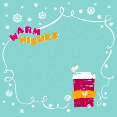 Winter Coffee Background N2