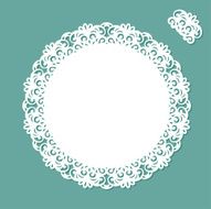 Doily with copy space