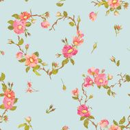 Flower Background - Seamless Floral Shabby Chic Pattern N6