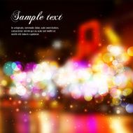 Vector Blurry Lights Broadway background