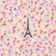 Romantic seamless background with multicolored light dots