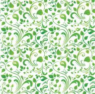 Green Floral Pattern N6