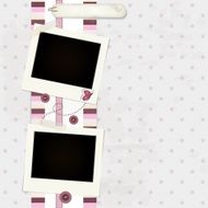 Pink scrapbook background - place your photo and text