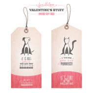 Set of Valentine&#039;s day gift tags N6