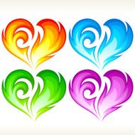 Set of burning vector heart N2