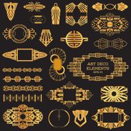 Art Deco Vintage Frames and Design Elements N10