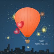 Valentine&#039;s Day with a balloon for your design