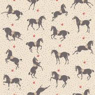 Dressage horse seamless