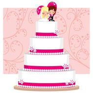 Strawberry Wedding Cake