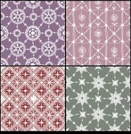 Set Lace Seamless Pattern