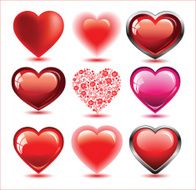 Set of hearts N27