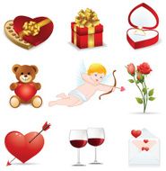 Valentine`s icons