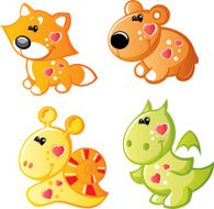 Four funny animals 3