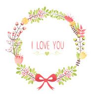 Elegant floral decorative elements cards N4