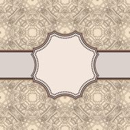 Vintage vector flower frame N176