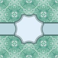 Vintage vector flower frame N179