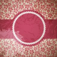 Invitation card on floral background N2
