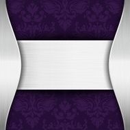 Silver and purple template