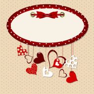 Valentine`s Day card vector illustration N7