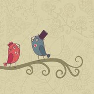 Beautiful birds in love N2