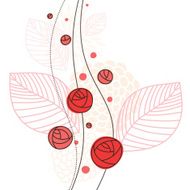 floral background with roses N10