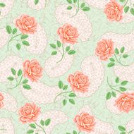 Seamless wallpaper pattern with roses N20