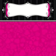 pink valentine background with many hearts